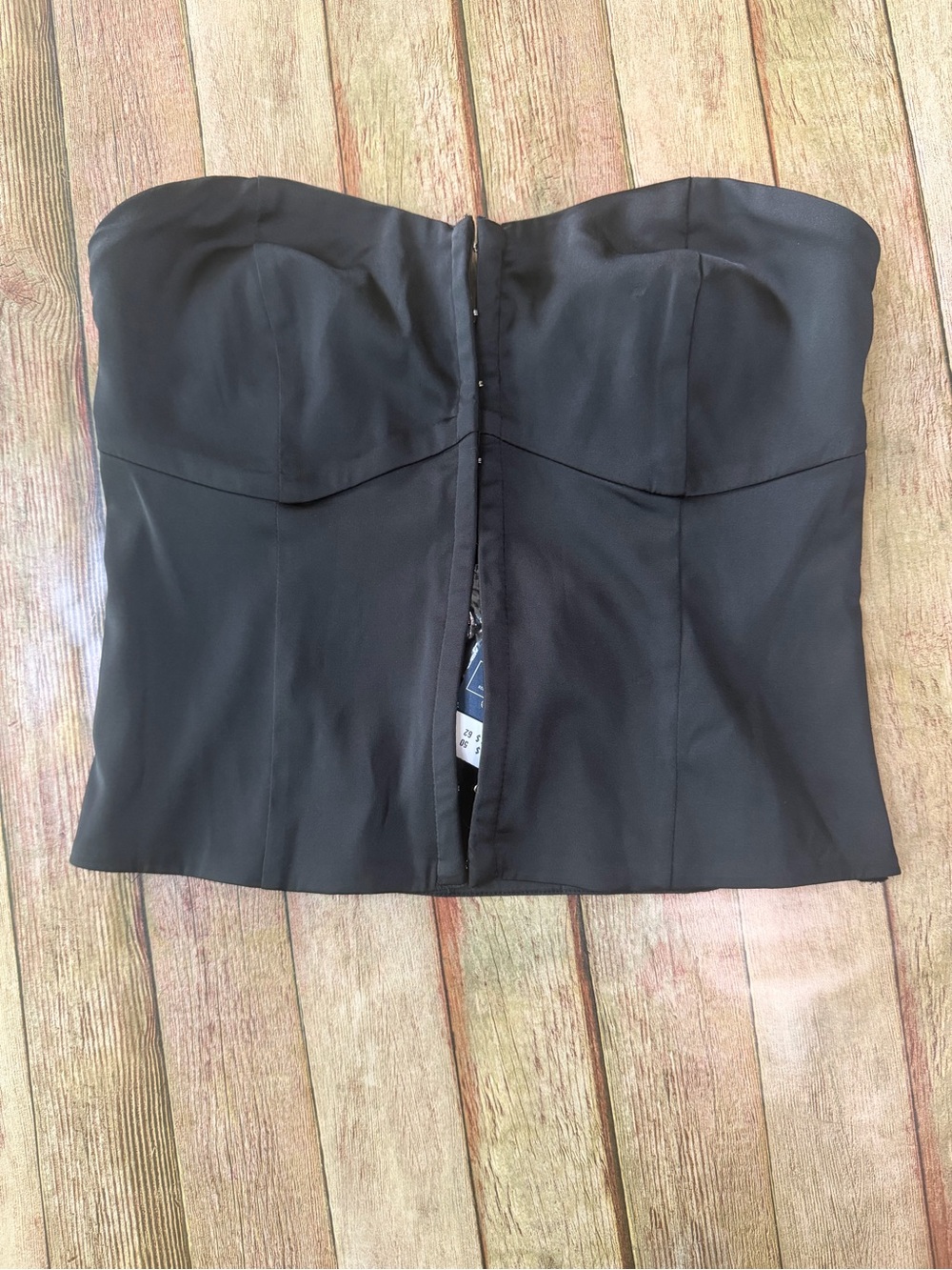 Abercrombie & Fitch Black Strapless Bustier Top
